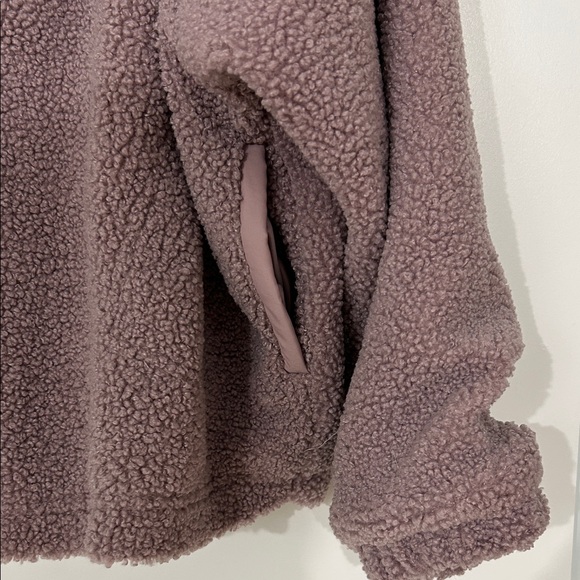 NWOT Cable & Gauge Studio Mauve Teddy Snap Pullover - Picture 3 of 6